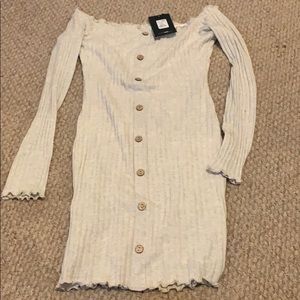 Fashionnova Jacklyn Off Shoulder Mini Dress